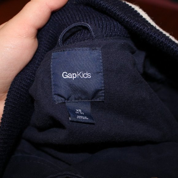 SOLD GAP | kids letterman jacket navy - Picture 6 of 7